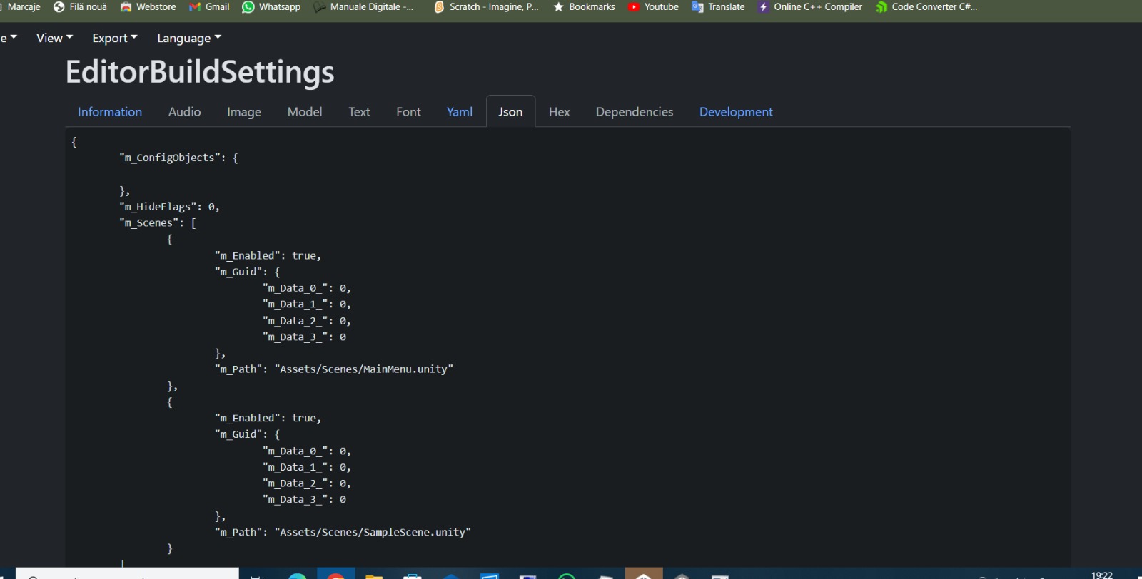 a JSON file
